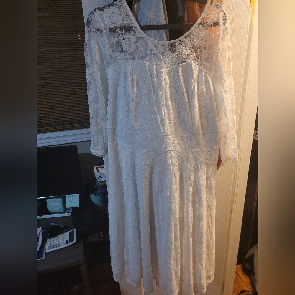 White cocktail dress